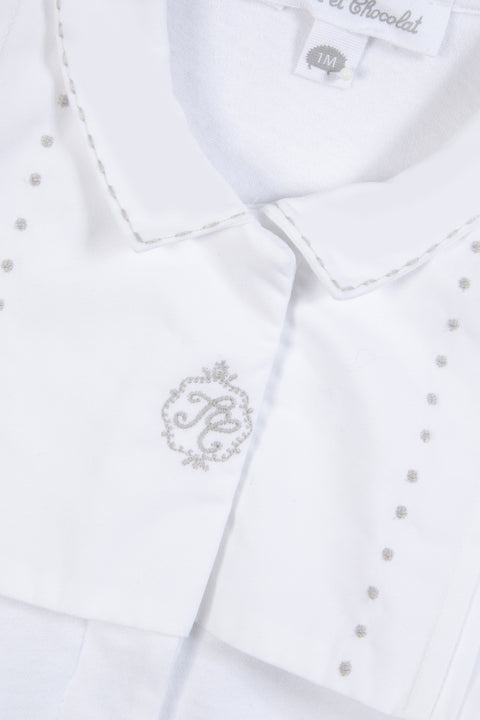 Pajamas - Light grey Pointed collar - Image principale