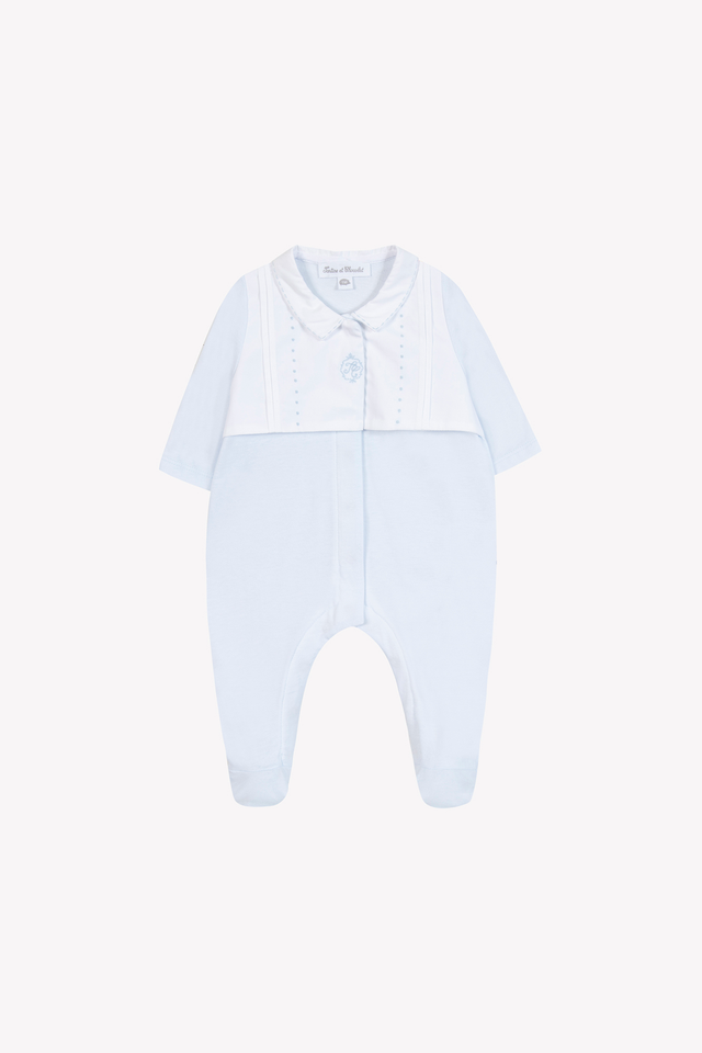 Pajamas - Sky blue Pointed collar - Image principale