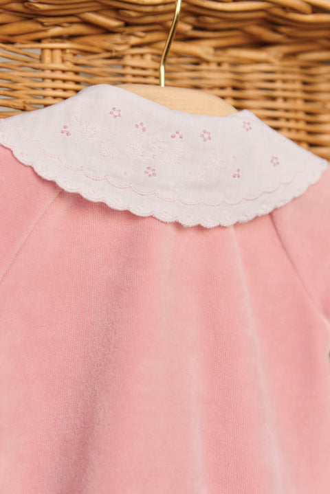 Pyjama - Pêche velours broderies - Image principale