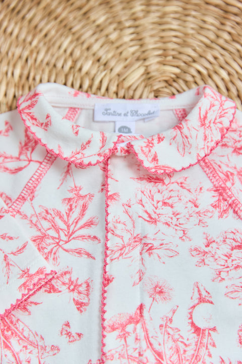 Pyjama - Praline inspiration Toile de Jouy - Image principale