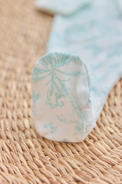 Pyjama - Vert d'eau inspiration Toile de Jouy - Image principale