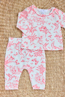 Pyjama deux pièces - Praline inspiration Toile de Jouy