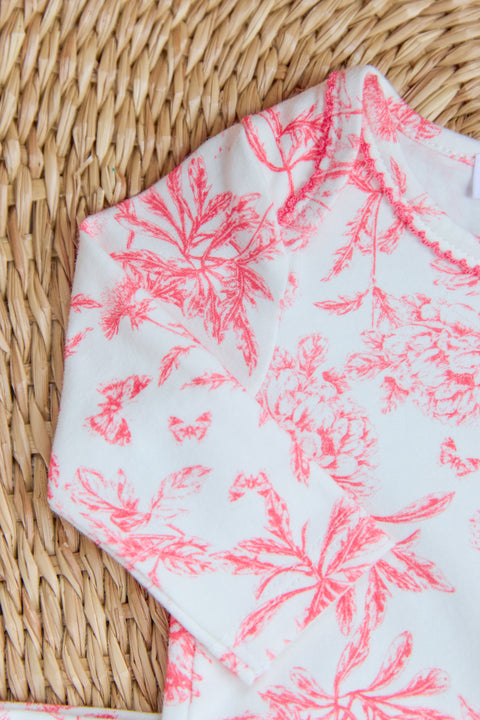 Pyjama deux pièces - Praline inspiration Toile de Jouy - Image principale