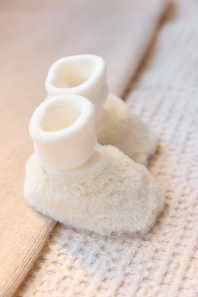 Slippers - Ecru Imitation fur - Image principale