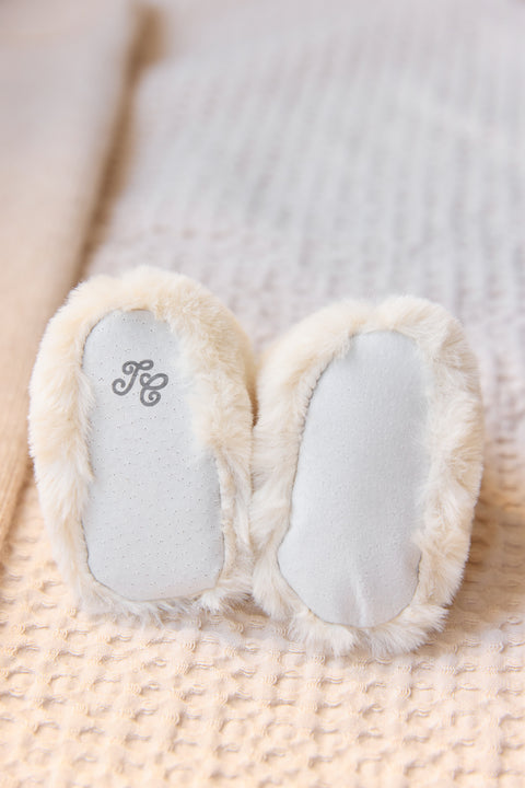 Slippers - Ecru Imitation fur - Image principale