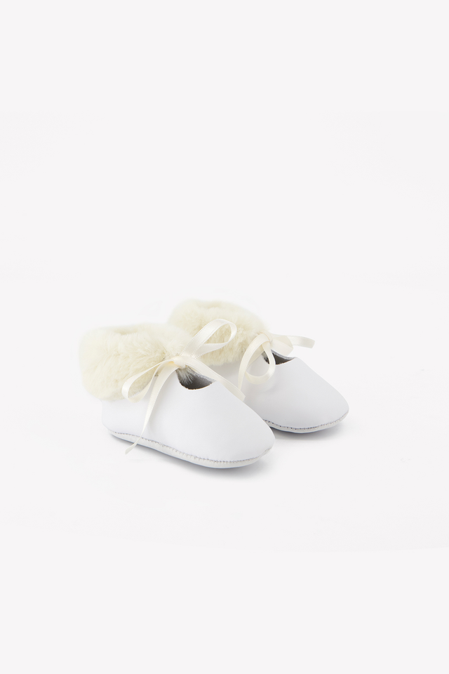 Chaussons - Ecru cuir - Image principale