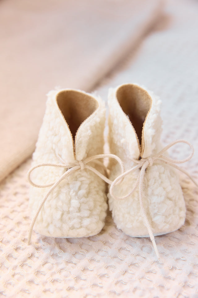 Slippers - Ecru Imitation fur - Image principale