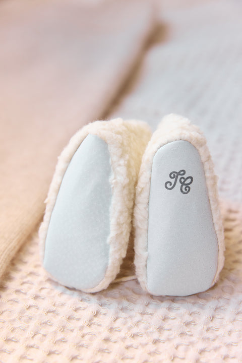 Slippers - Ecru Imitation fur - Image principale