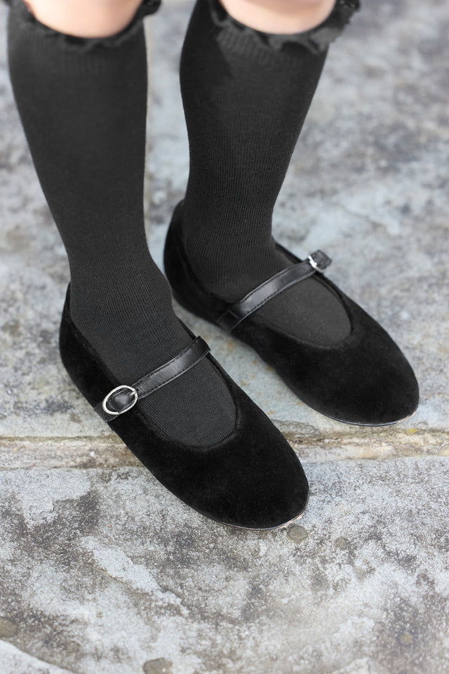 Ballerines - Noir velours - Image principale