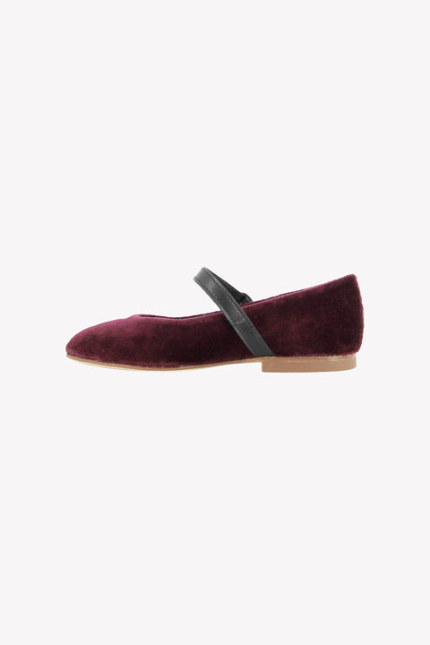 Ballerines - Aubergine velours - Image principale