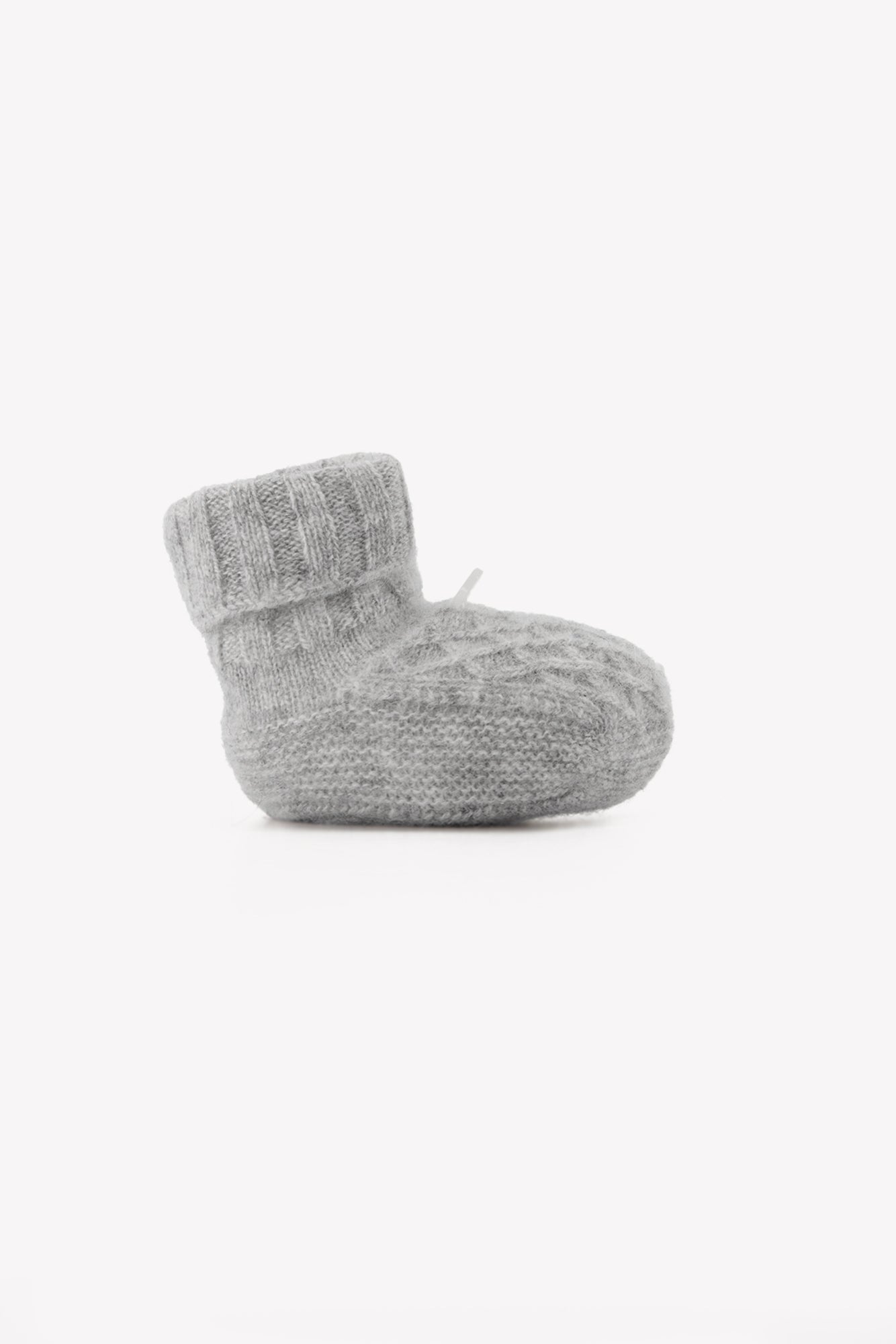 Chaussons - Gris clair 100% cachemire
