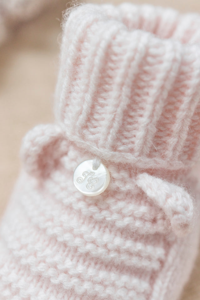 Chaussons - Rose pâle laine - Image principale