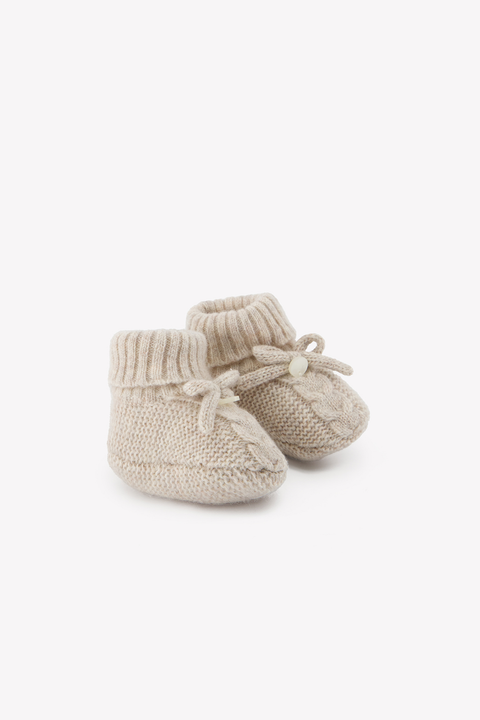 Chaussons - Moka chiné nœud - Image principale