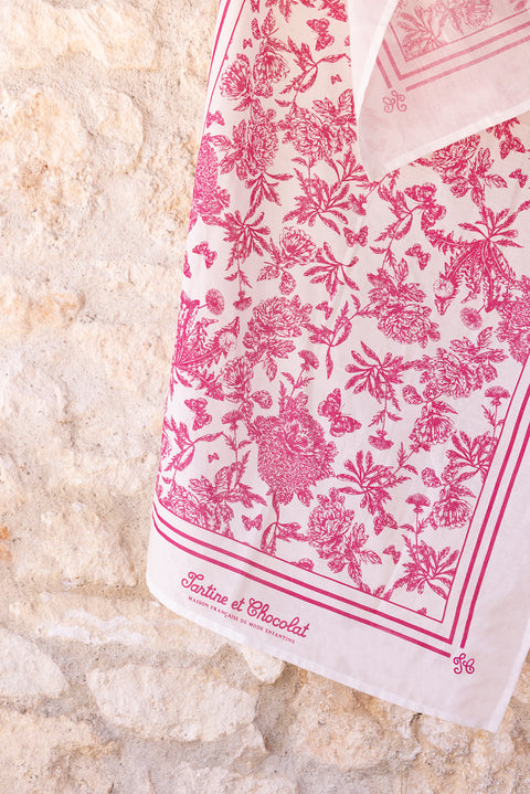 PARÉO - Pink cotton - Image principale