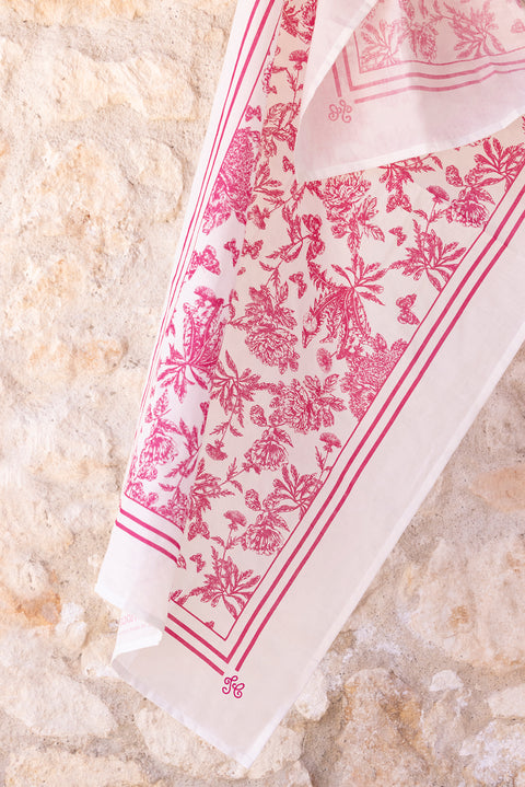 PARÉO - Pink cotton - Image principale