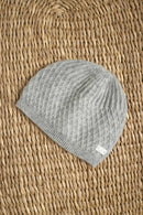Bonnet - Gris chiné 100% cachemire