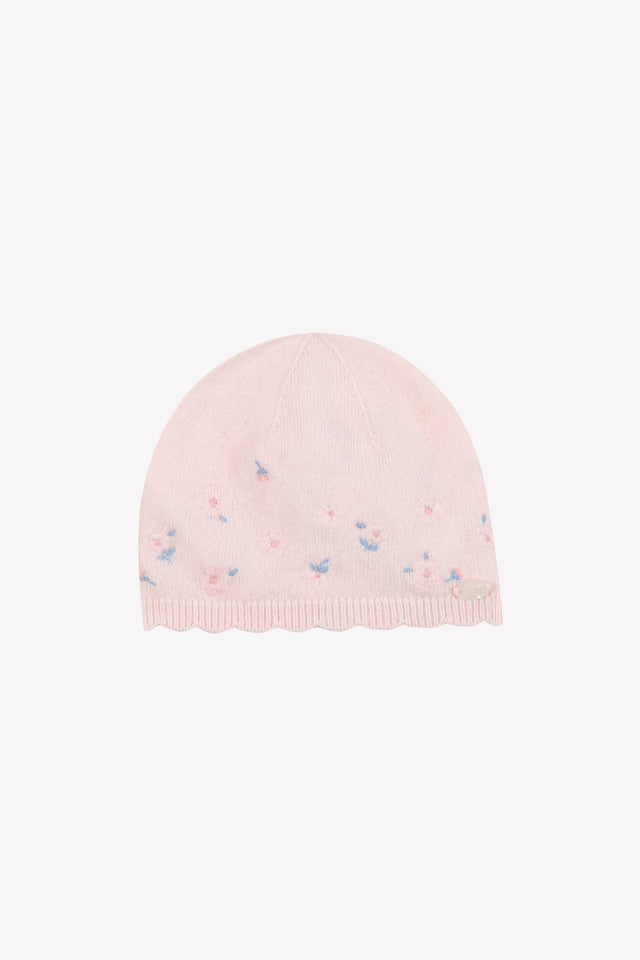 Bonnet - Rose pâle fleurs - Image principale