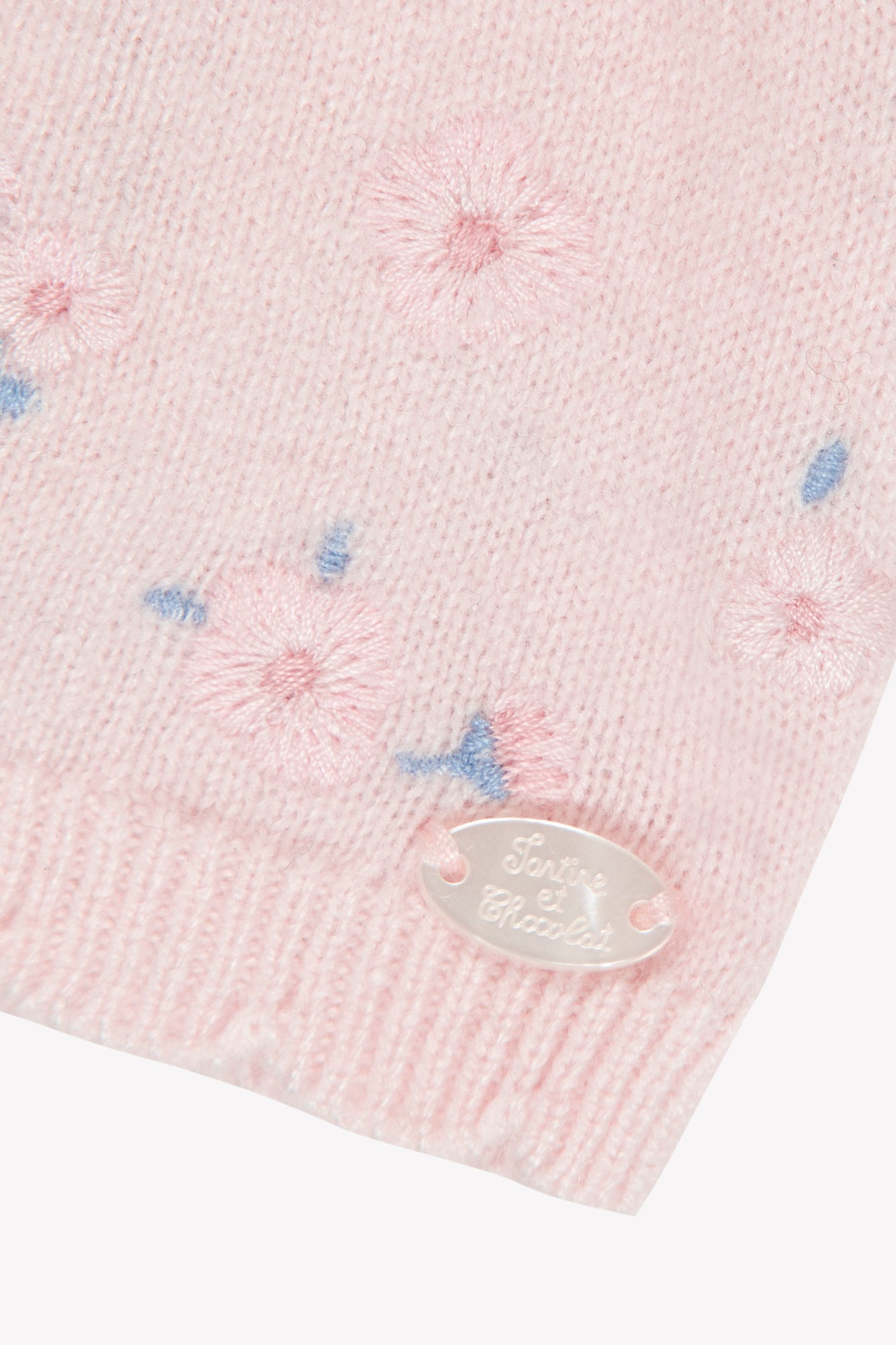 Beanie - Pale pink flowers