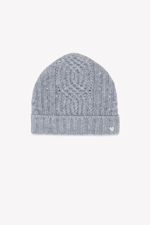 Bonnet - Gris chiné torsades - Image principale