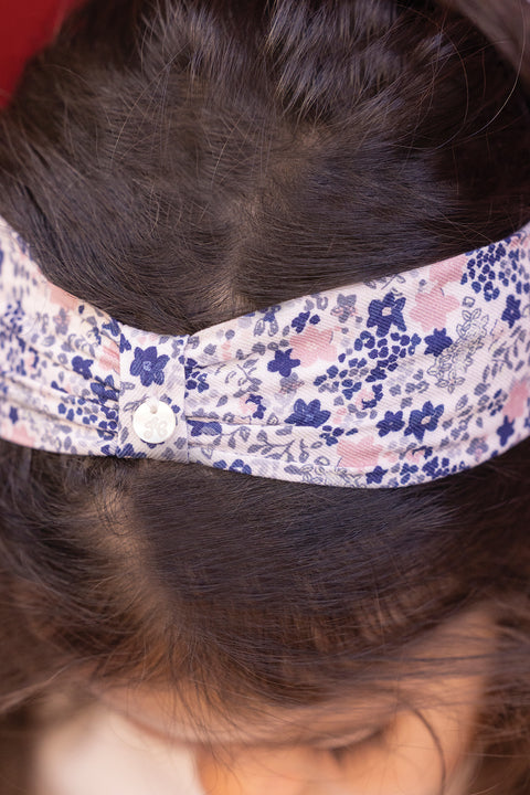 Bandeau - Bleuet imprimé fleuris - Image principale