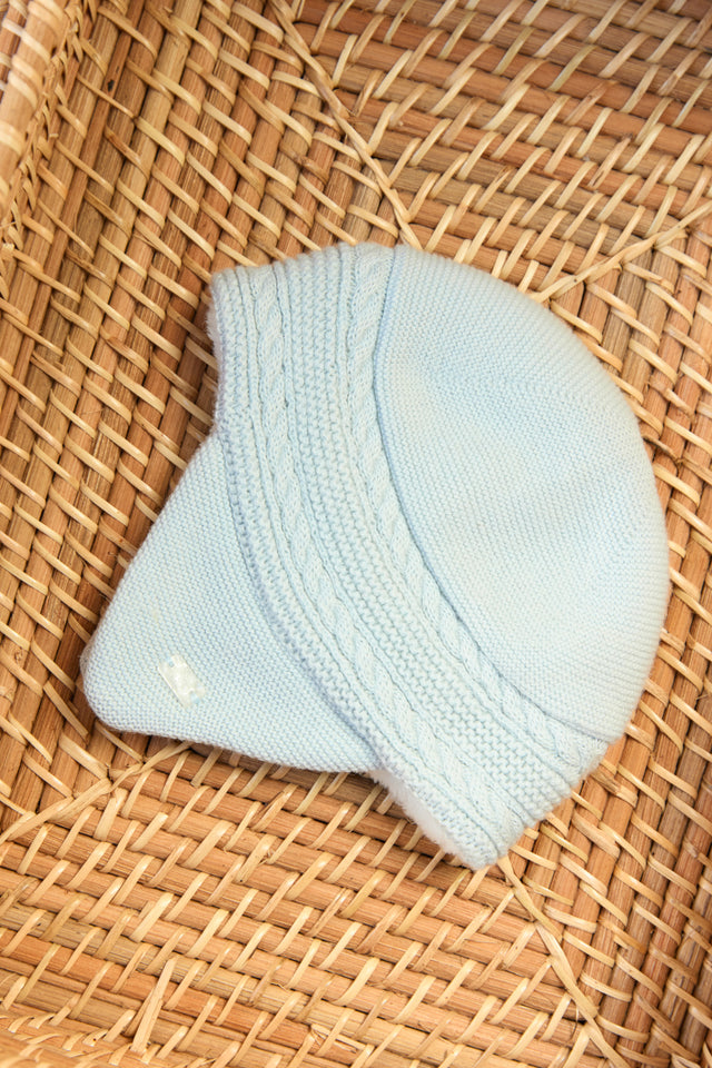 Bonnet - Bleu chiné cache-oreilles - Image principale