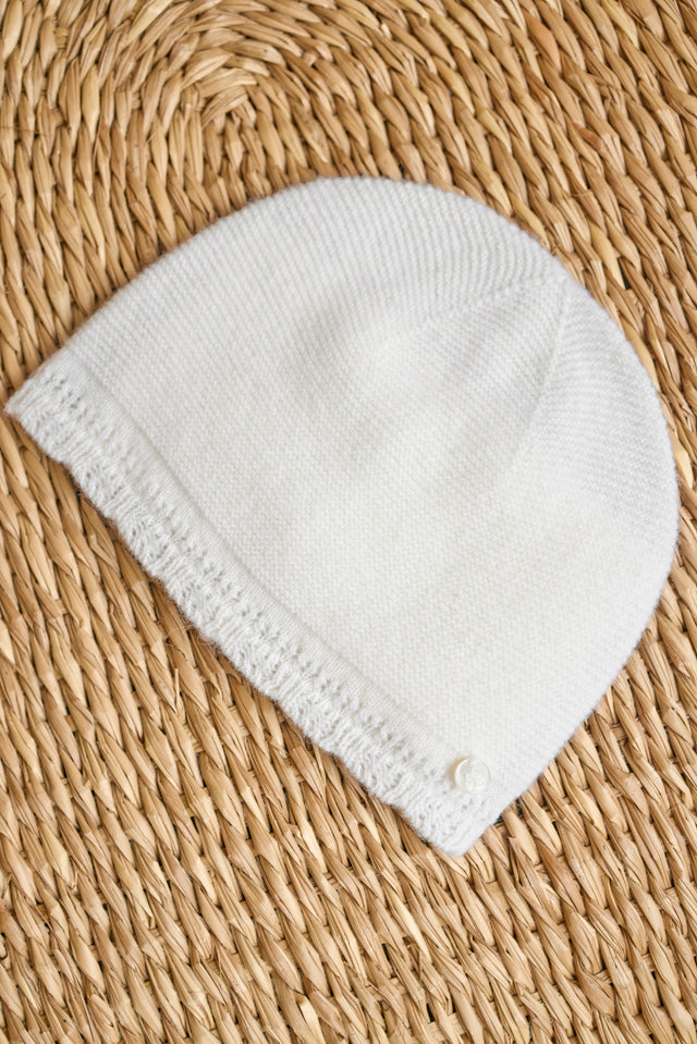 Bonnet - Ecru en laine - Image principale
