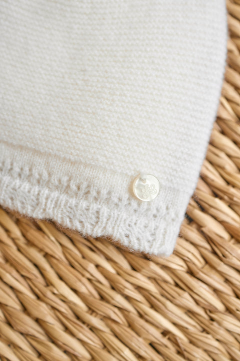 Bonnet - Ecru en laine - Image principale