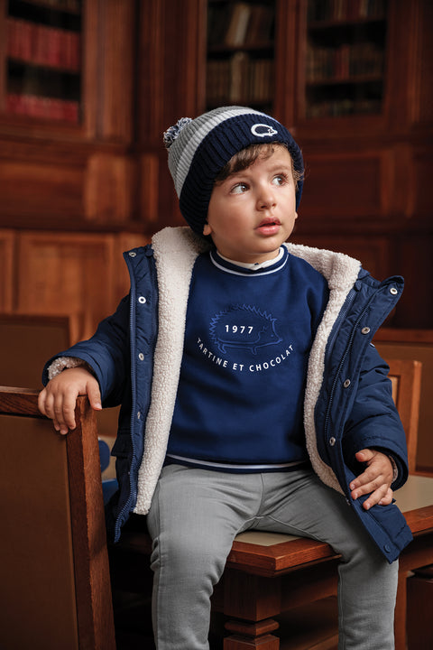 Beanie - Navy Pompom - Image principale