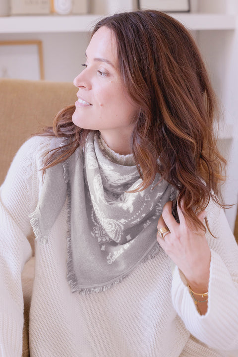 Large scarf - Taupe Kujten X Tartine et Chocolat - Image principale