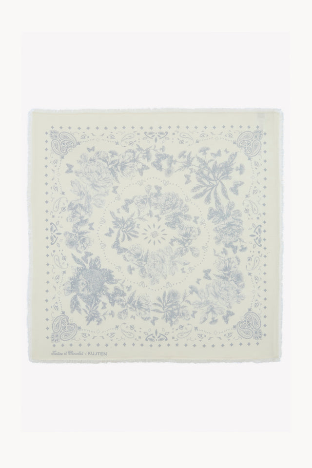 Grote sjaal - Lichtgrijs Kujten X Tartine et Chocolat - Image principale