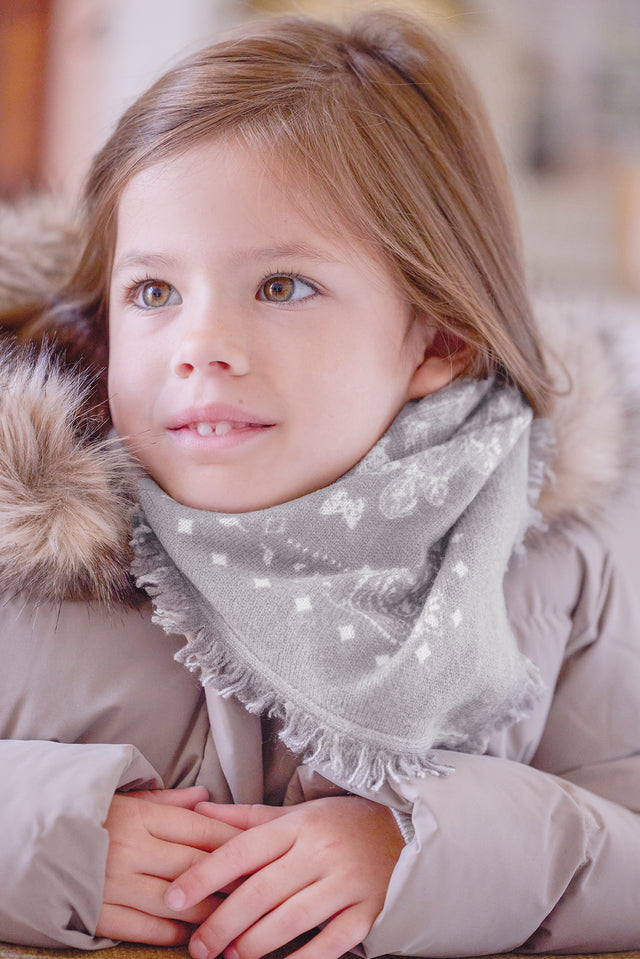 Small scarf - Taupe Kujten X Tartine et Chocolat - Image principale