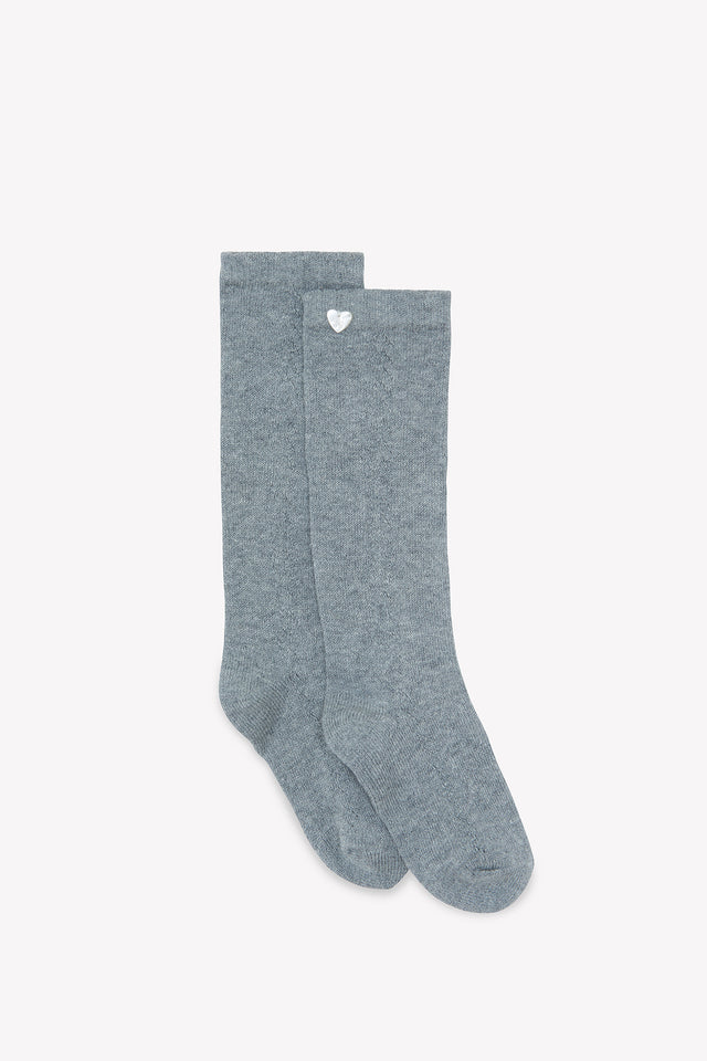 Chaussettes hautes - Gris chiné - Image principale