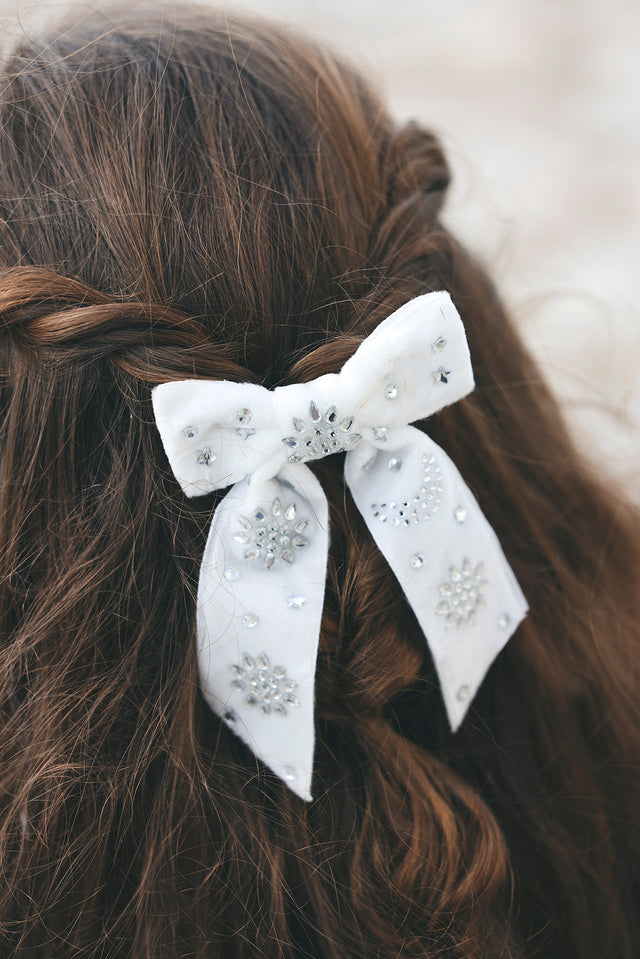 Barette - Ecru nœud - Image principale