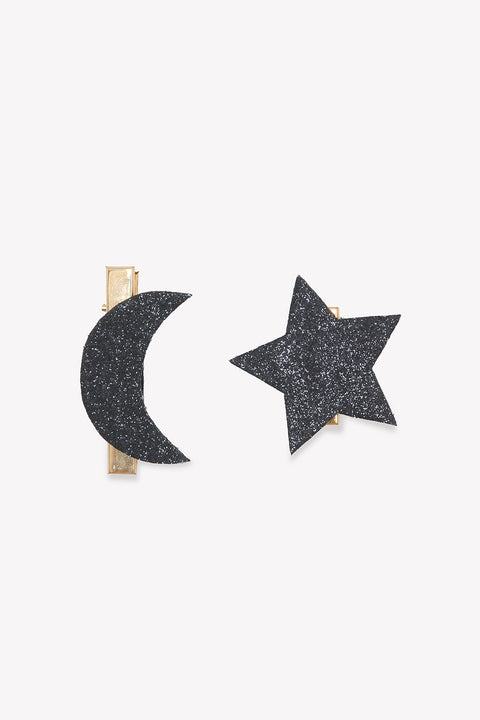 Barrette - Noir paillettes - Image principale