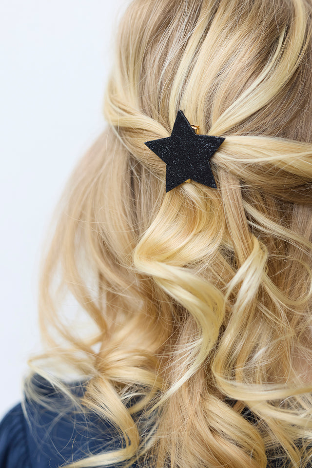 Barrette - Noir paillettes - Image principale