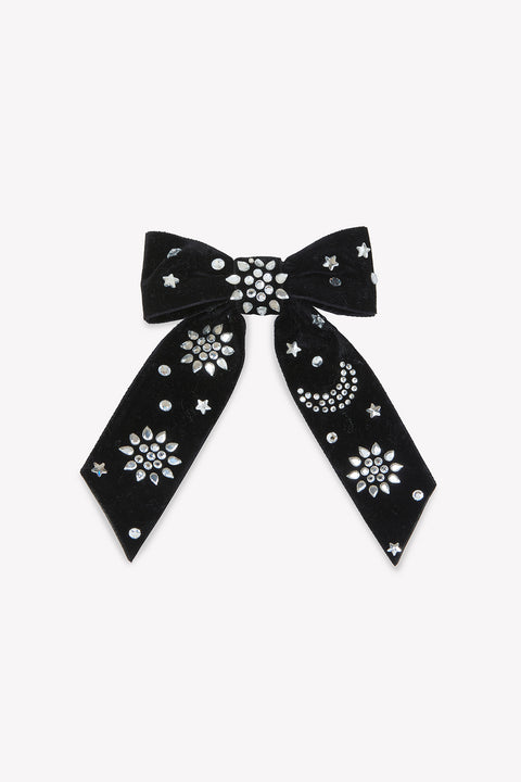 Barette - Noir nœud - Image principale