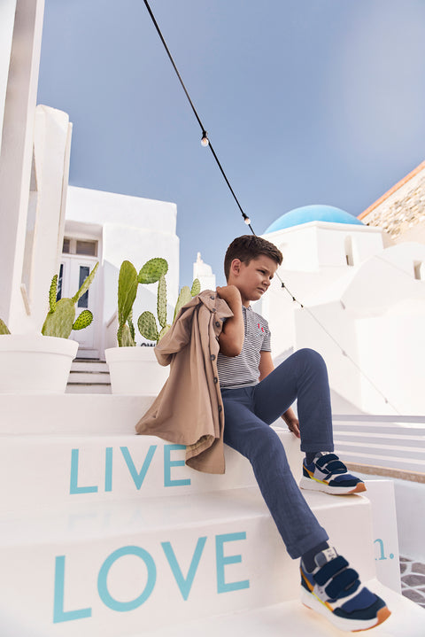 Pantalon - Marine coton - Image principale