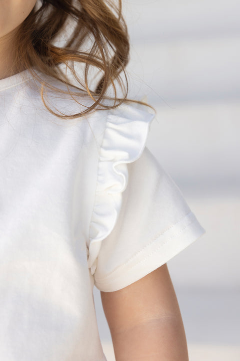 T-shirt - Coton trèfle imprimé tissu liberty - Image principale