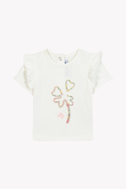 T-shirt - Coton trèfle imprimé tissu liberty - Image principale