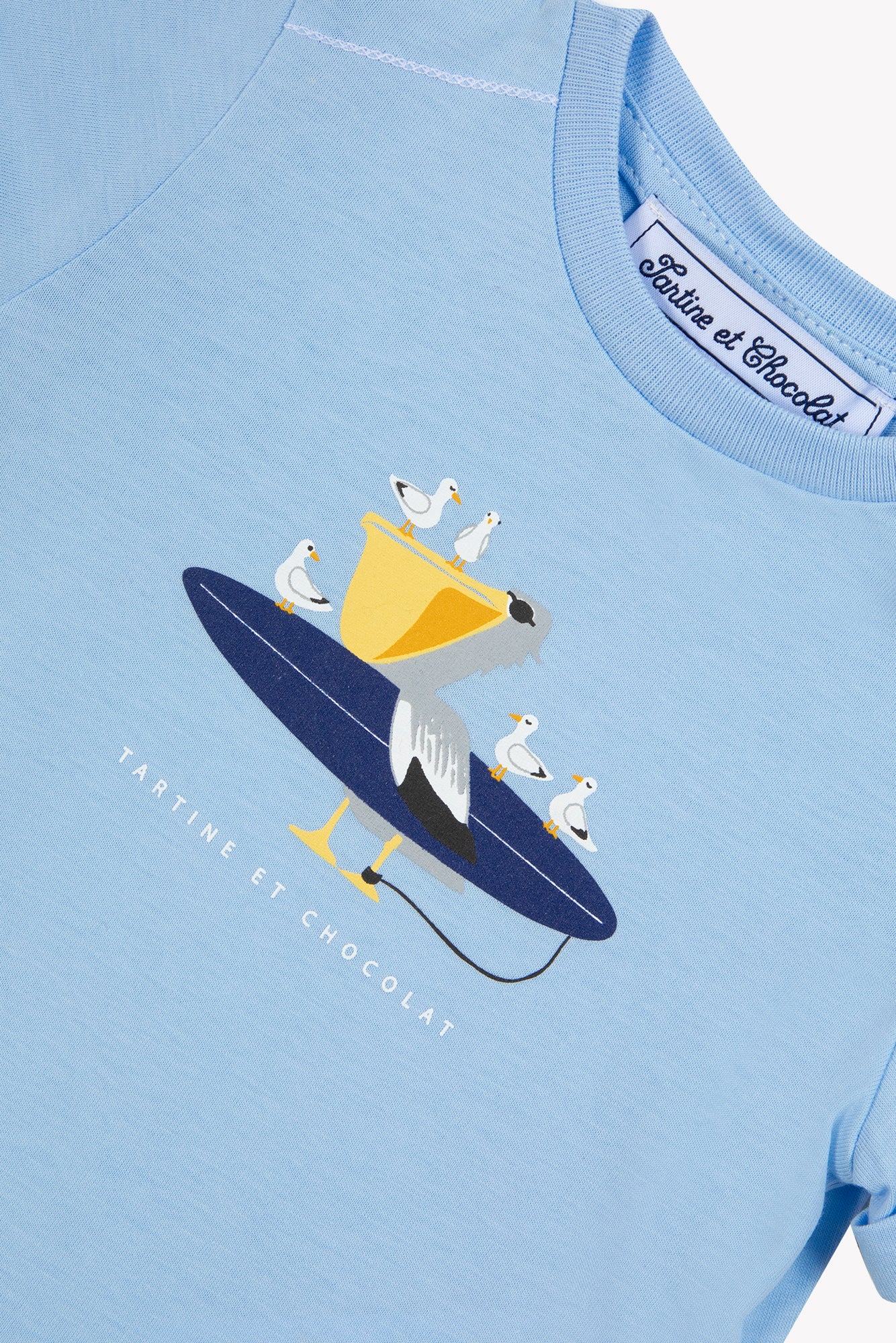 Maglietta- Blu Illustrazione mare