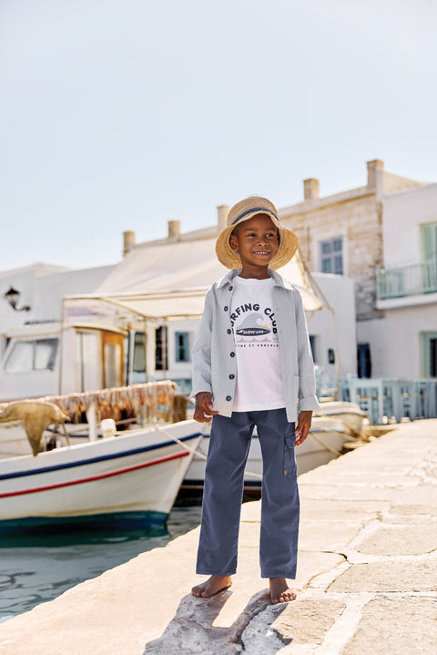 T-shirt - Blanc coton surfing club - Image principale