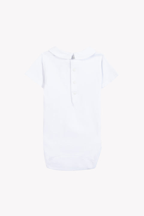 Body - White cotton sports club - Image principale