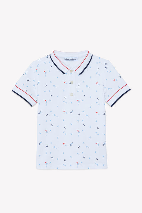 Polo - Blanc coton sport club - Image principale