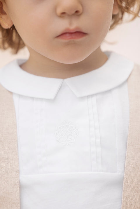 Body - Bianco cotone Pieghe religioso - Image principale