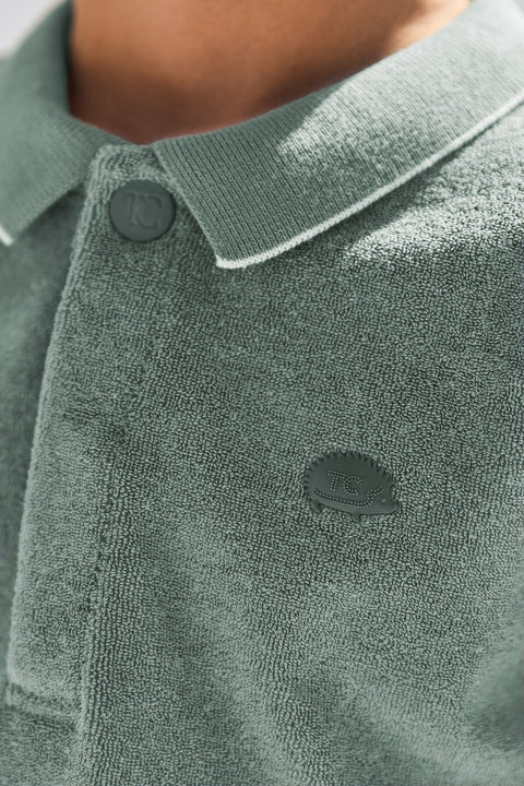 Polo - Kaki coton hérisson - Image principale