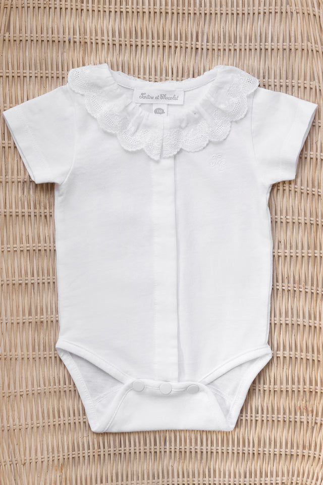 Body - Blanc col dentelle - Image principale