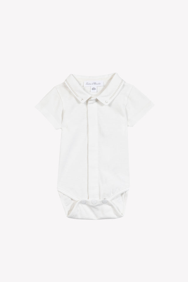 Body - Beige Baumwolle Stickerei TC - Image principale