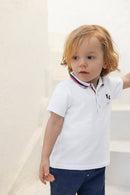 Polo shirt - White cotton sports club
