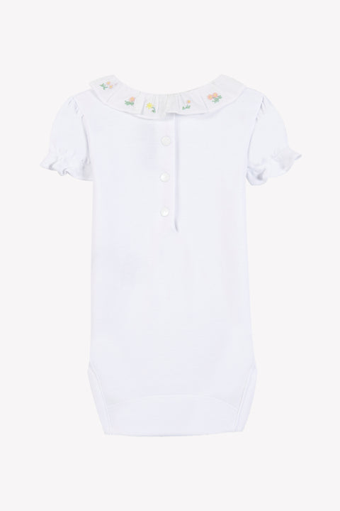 Body - Weiss Baumwolle Stickerei - Image principale