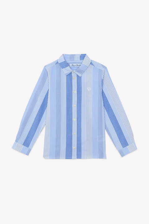 Shirt - White Stripes cotton - Image principale